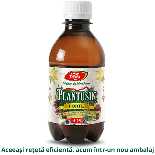 Plantusin Forte sirop, R25, 250 ml, Fares