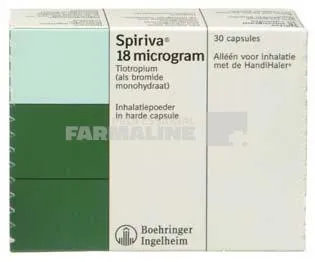 SPIRIVA 18 micrograme x 30 CAPS. CU PULB. INHAL. 18micrograme BOEHRINGER INGEL-33