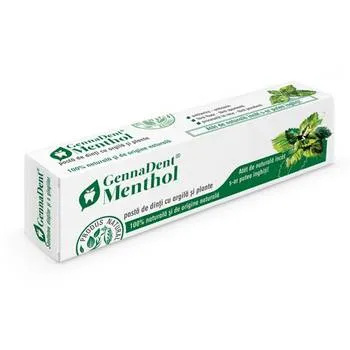 Pasta de dinti GennaDent Menthol, 80ml, VivaNatura