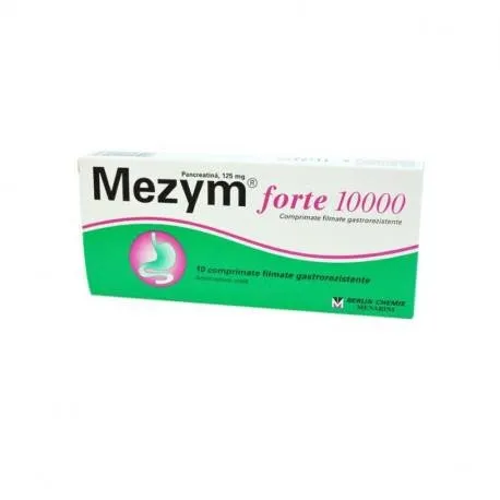 Mezym 10000 x 10 comprimate gastrorezistente