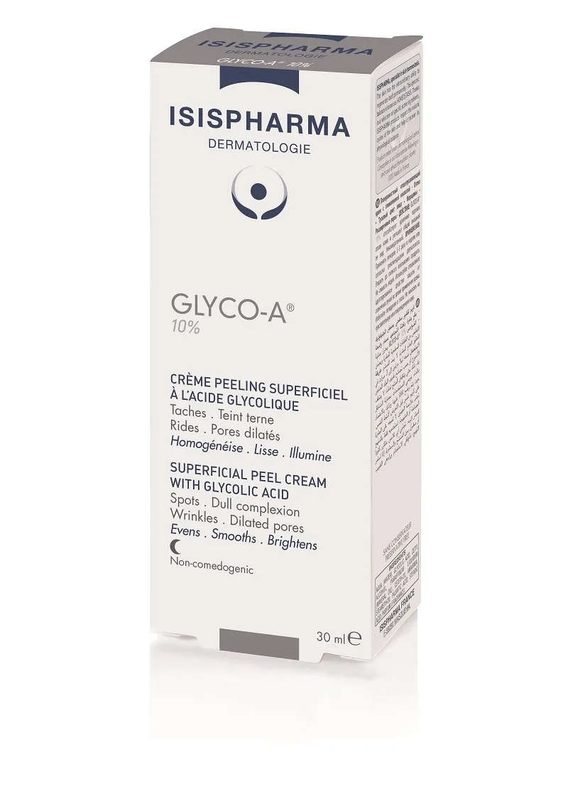 Crema peeling cu 10% acid glicolic Glyco-A, 30 ml, ISISPHARMA