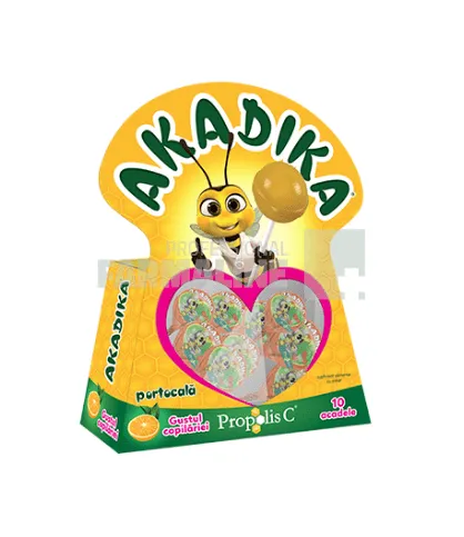 Akadika Propolis C portocala 10 bomboane