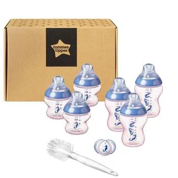 Kit biberoane ONL Calut de mare albastru Fete 0 luni+, 1 bucata, Tommee Tippee