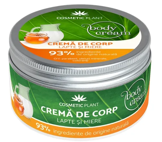 Crema corp cu lapte si miere, 200 ml, Cosmetic Plant