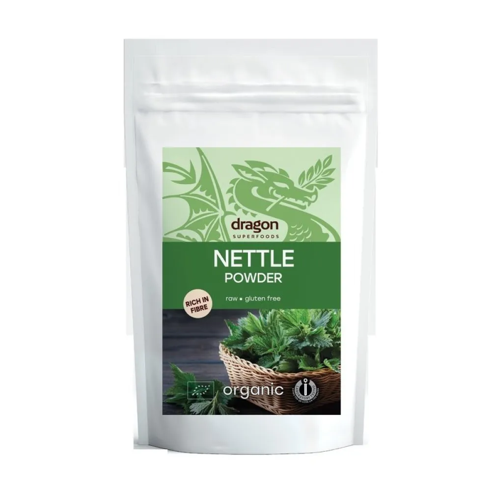 Pulbere de urzica bio (150 grame), Dragon Superfoods