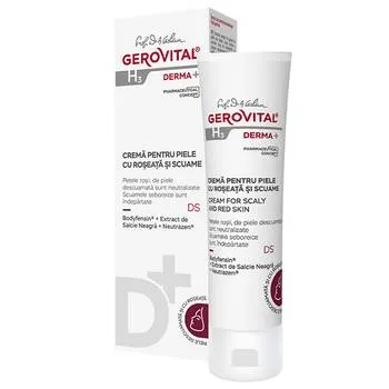 Crema pentru piele cu roseata si scuame H3 Derma+, 50ml, Gerovital