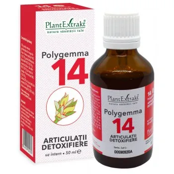 Polygemma 14, Articulații ,detoxifiere, 50 ml, Plant Extrakt