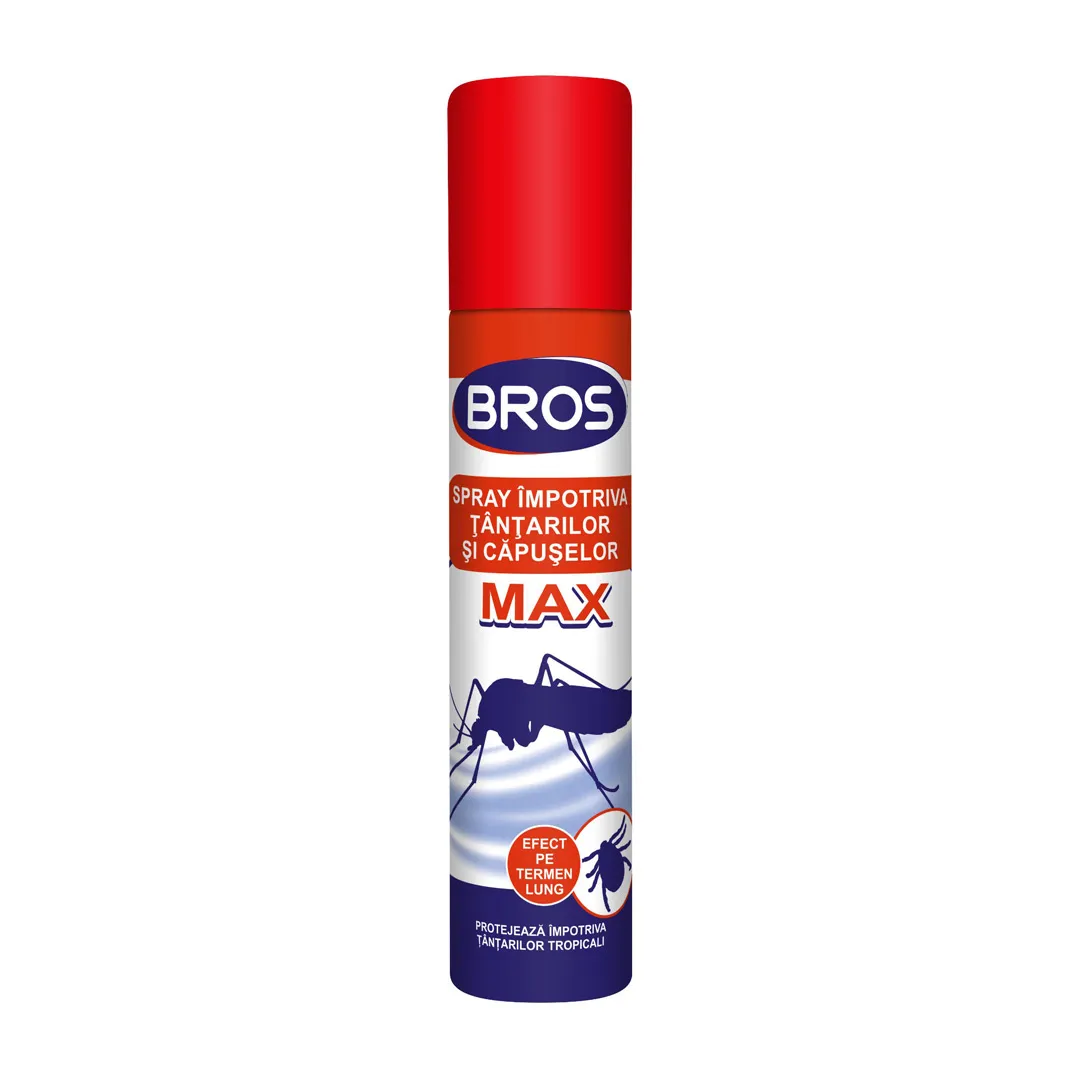 Spray impotriva tantarilor si capuselor, 90 ml, Bros