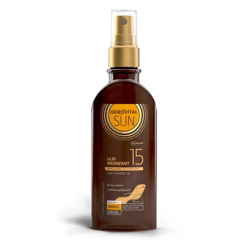 Ulei bronzant SFP10, 150 ml, Gerovital Sun 4642