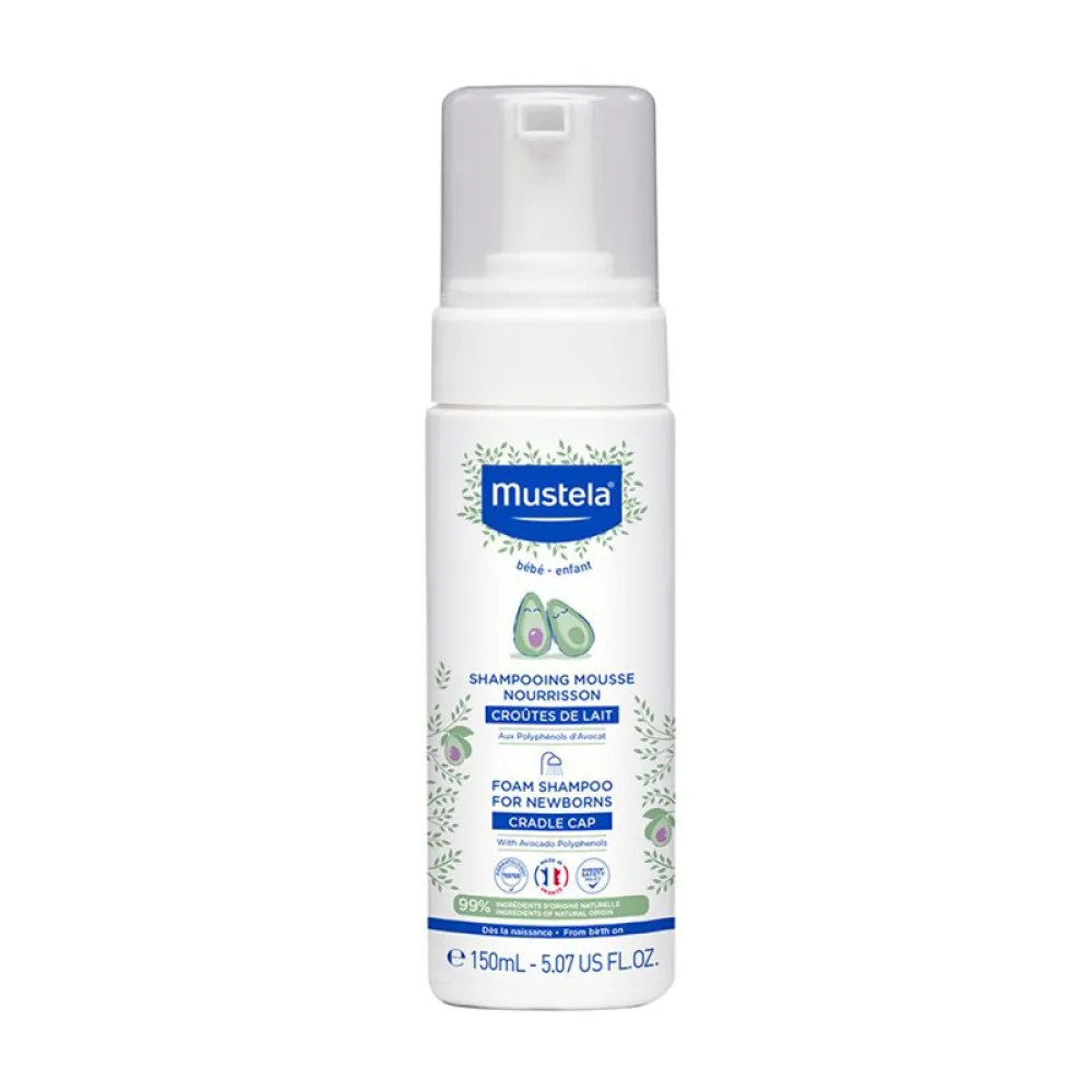 Sampon spuma pentru nou-nascuti (150ml), Mustela