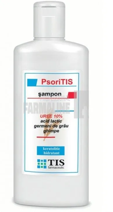 Tis PsoriTis Sampon cu Uree 10%, Acid Lactic, Germeni de grÃ¢u si Ghimpe 100 ml