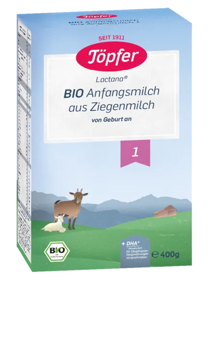 Lapte de capra Bio 1, 400g, Topfer