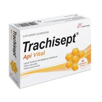 Trachisept Api Vital, 16 comprimate, Labormed