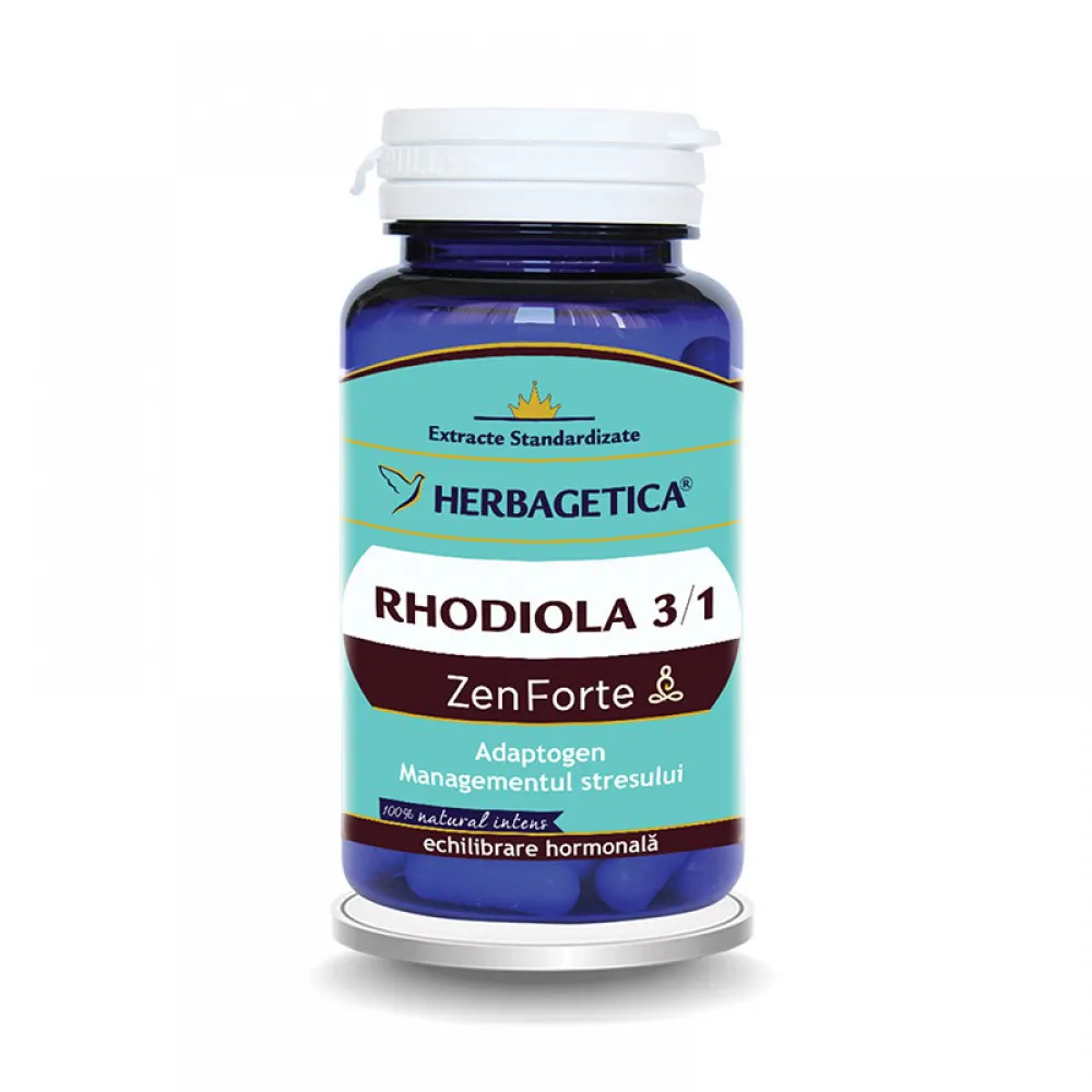 Rhodiola 3/1 Zen Forte (60 capsule), Herbagetica