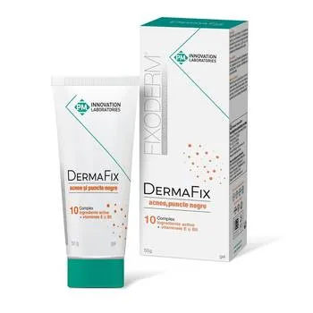 Gel pentru acnee si puncte negre DermaFix, 50g, P.M. Innovation Laboratories