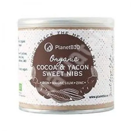 Penite dulci Bio cu cacao si yaca, 120 g, Planet Bio