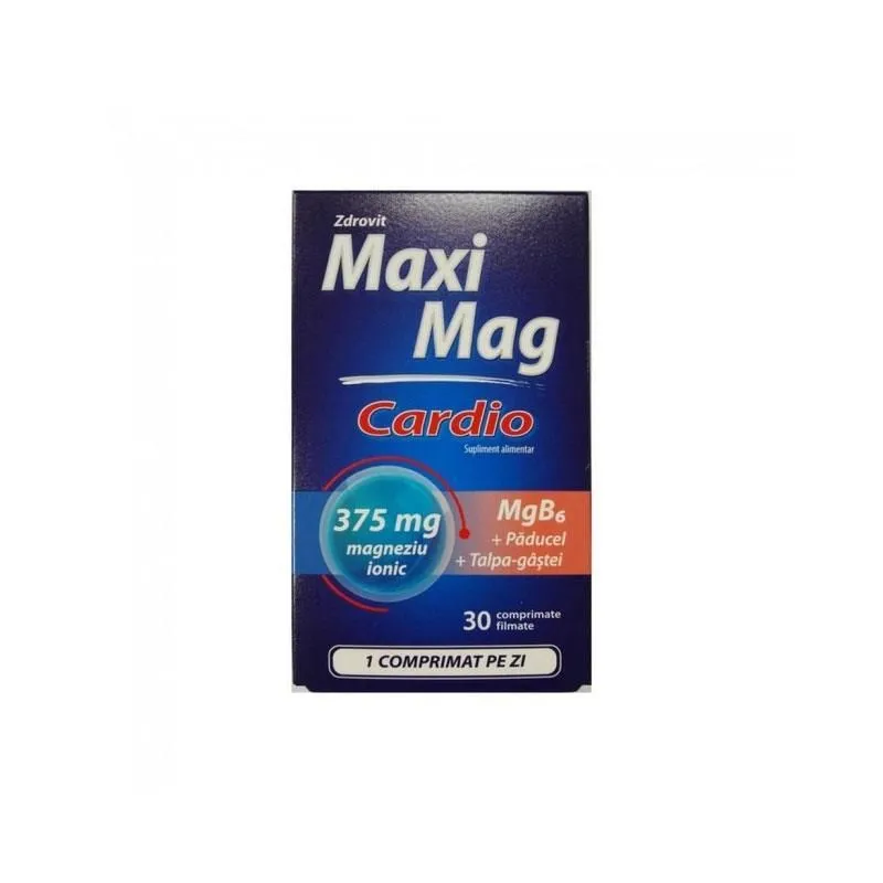 MaxiMag Cardio 375 mg, 30 comprimate