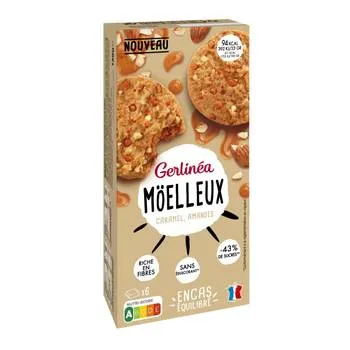 Biscuiti cu caramel si migdale Moelleux, 138g, Gerlinea