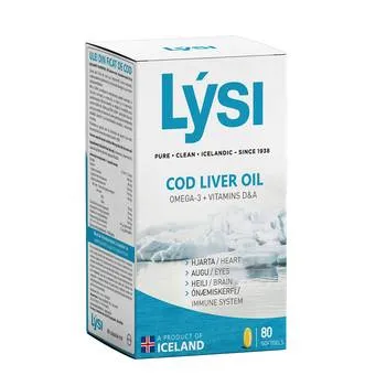 Ulei din ficat de cod, 80 capsule, Lysi