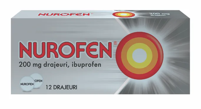 Nurofen 200mg , 12 drajeuri
