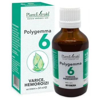Polygemma nr. 6 Varice si hemoroizi 50ml - Plant Extrakt