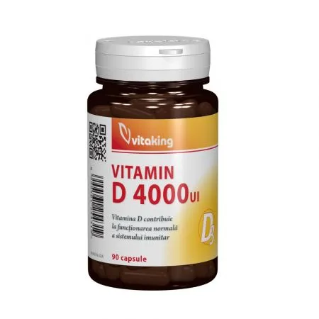 Vitamina D 4000 UI, 90 capsule, Vitaking