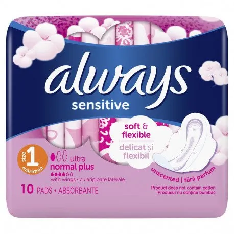 Always ultra sensitive normal, 10 bucati