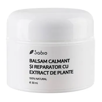 Balsam calmant si reparator cu extract din plante, 30ml, Sabio