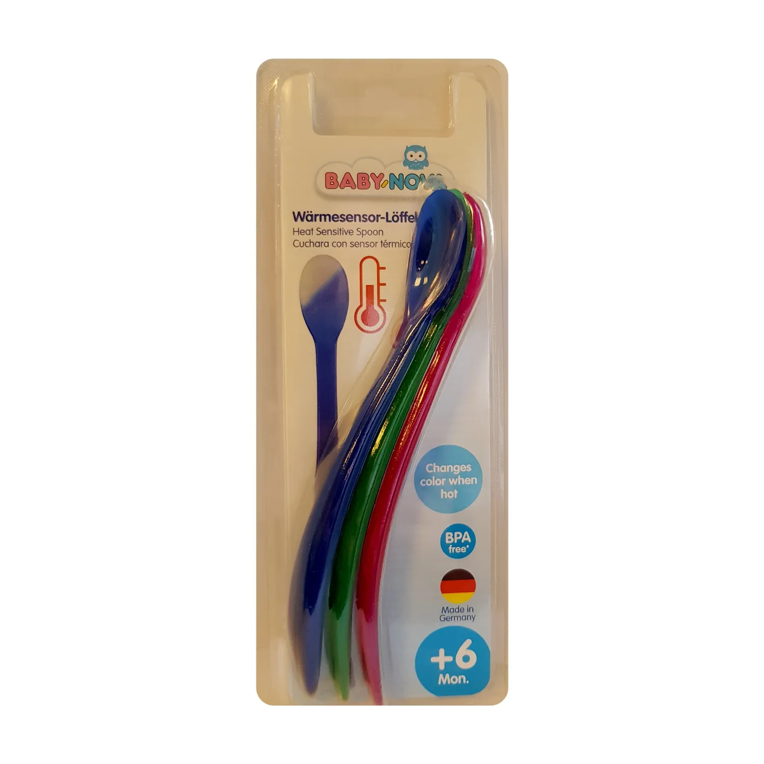Baby Nova 34609 Set Lingurite Termosensibile 6+