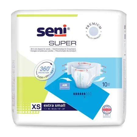 Scutece cu sistem inchis Super Seni, Extra Small, 10 bucati, Seni