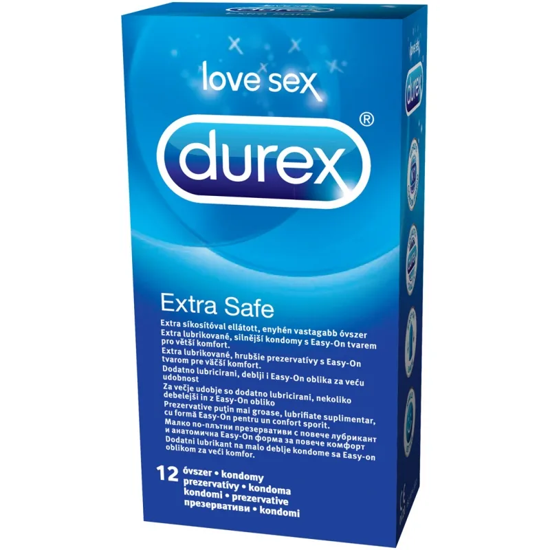 DUREX EXTRA SAFE X 12 PREZERVATIVE PACHET