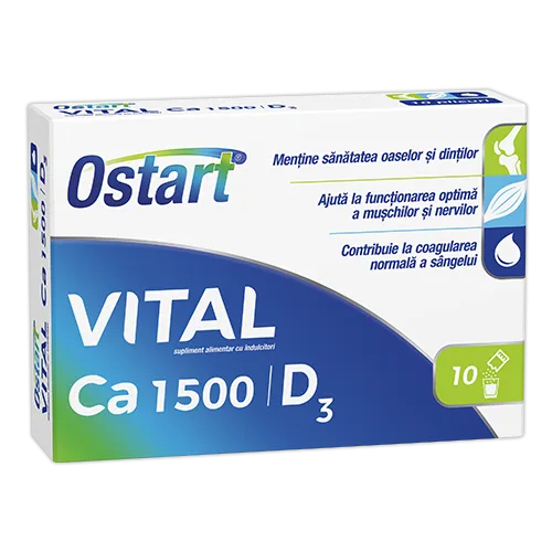 FITERMAN OSTART VITAL CALCIU 1500+D3 10 PLICURI