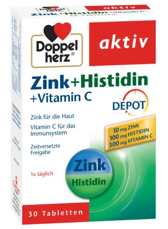 Zinc+ Histidina+ Vitamina C Depot, 30 tablete, Doppelherz