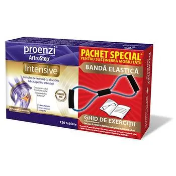 Proenzi Artrostop Intensive 120 tablete + Banda elastica Gratuit, Walmark