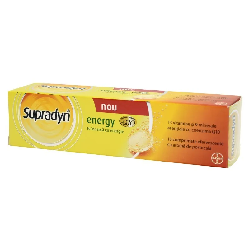 Supradyn Energy Q10 ,15 comprimate efervescente