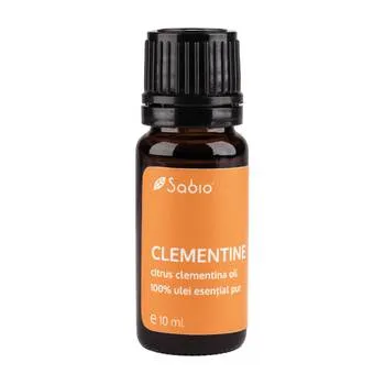 Ulei esential pur de clementina (citrus clementina oil), 10ml, Sabio