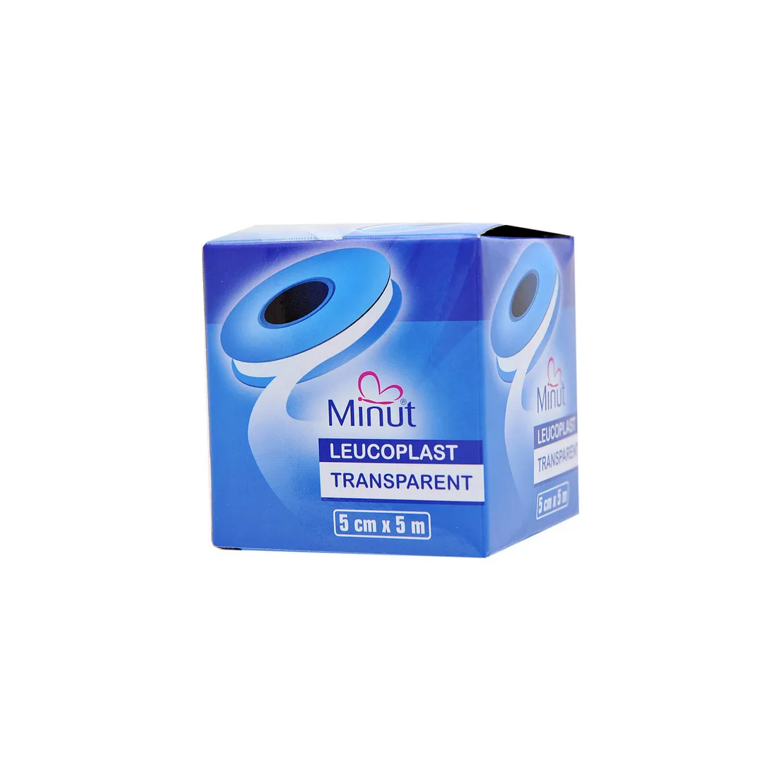 Leucoplast transparent 5 cm x 5 m, Minut