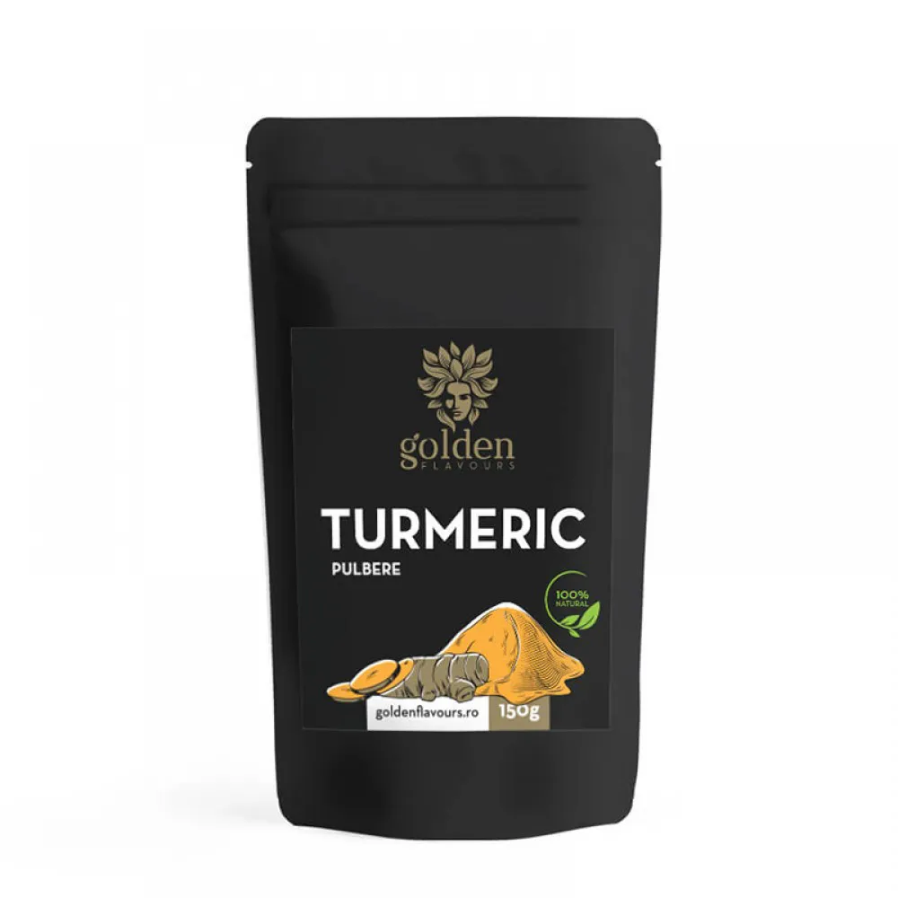 Turmeric pulbere 100% naturala (150 grame), Golden Flavours