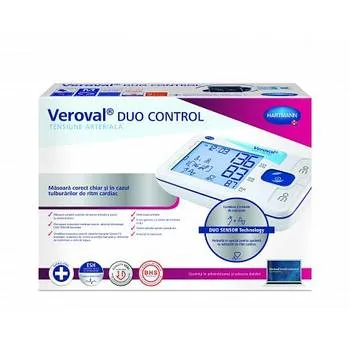 Tensiometru digital de brat Alb Veroval Duo Control manseta M, Hartmann