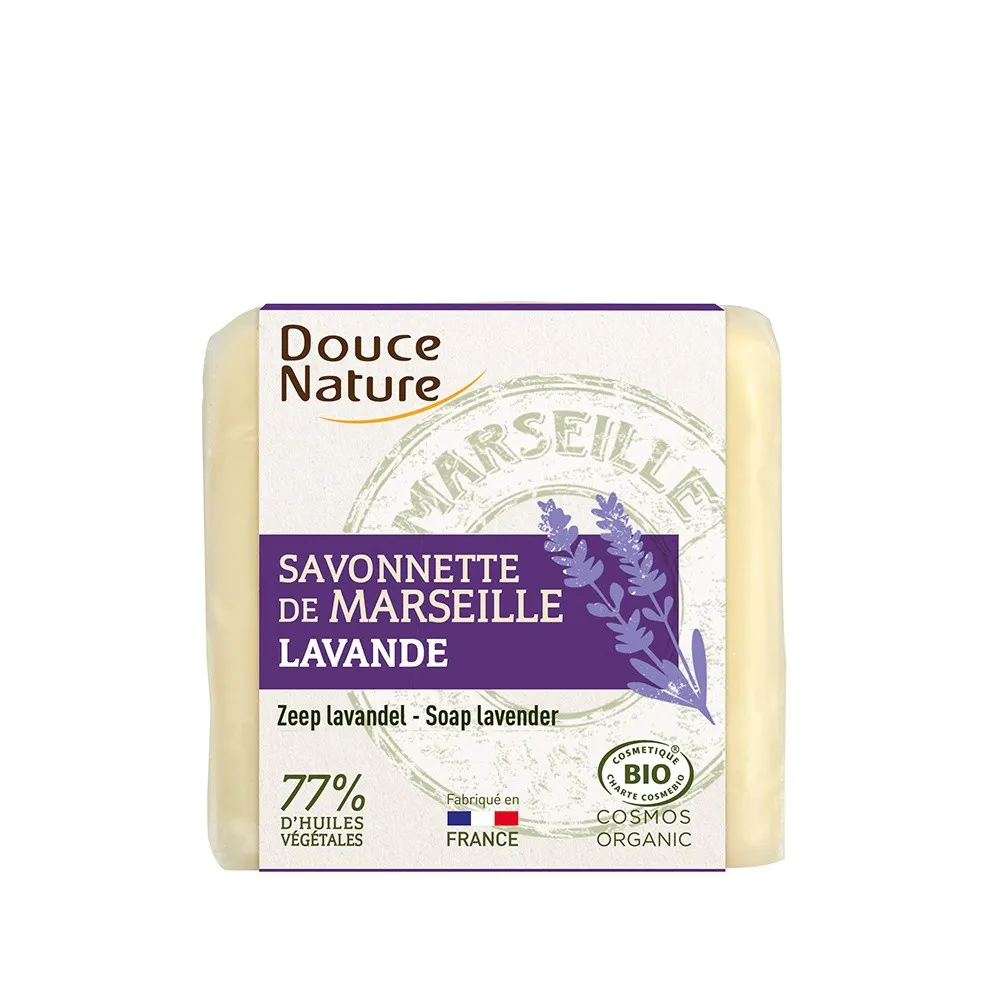 Sapun bio de Marsilia cu lavanda (100g), Douce Nature