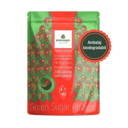 Green Sugar pulbere, 2000 g, Remedia