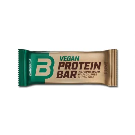 Vegan protein bar fara gluten cu aroma de ciocolata, 50 g, BioTechUSA