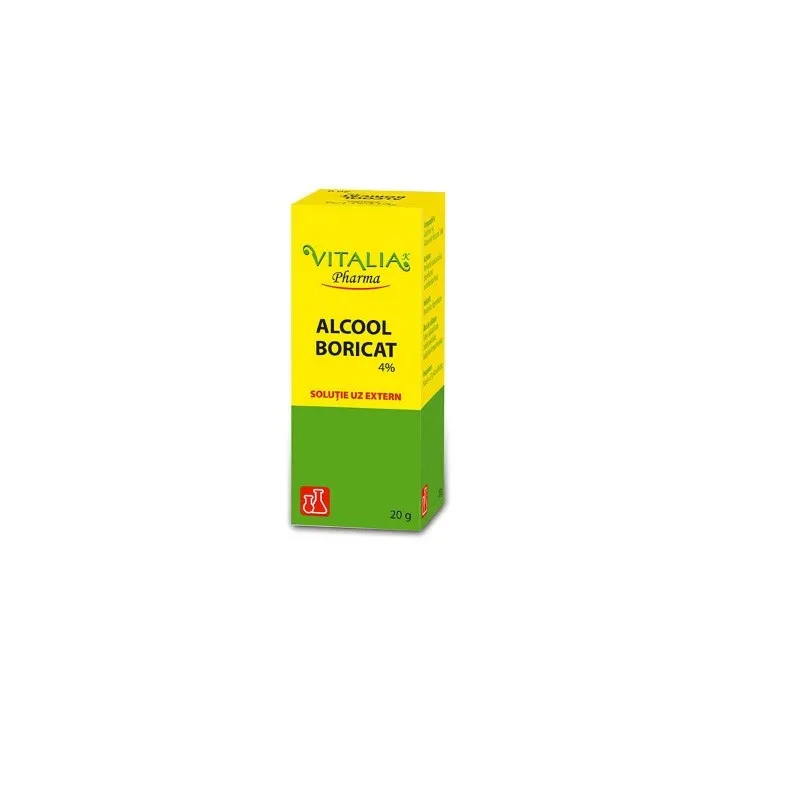 Alcool boricat 4% x 20g (Vitalia)