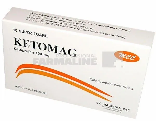 KETOMAG x 10 SUPOZ. 100mg MAGISTRA C & C