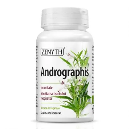 Andrographis 386 mg, 30 capsule vegetale, Zenyth