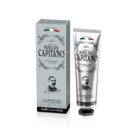 Del Capitano Pasta de dinti cu carbune activ, 75 ml