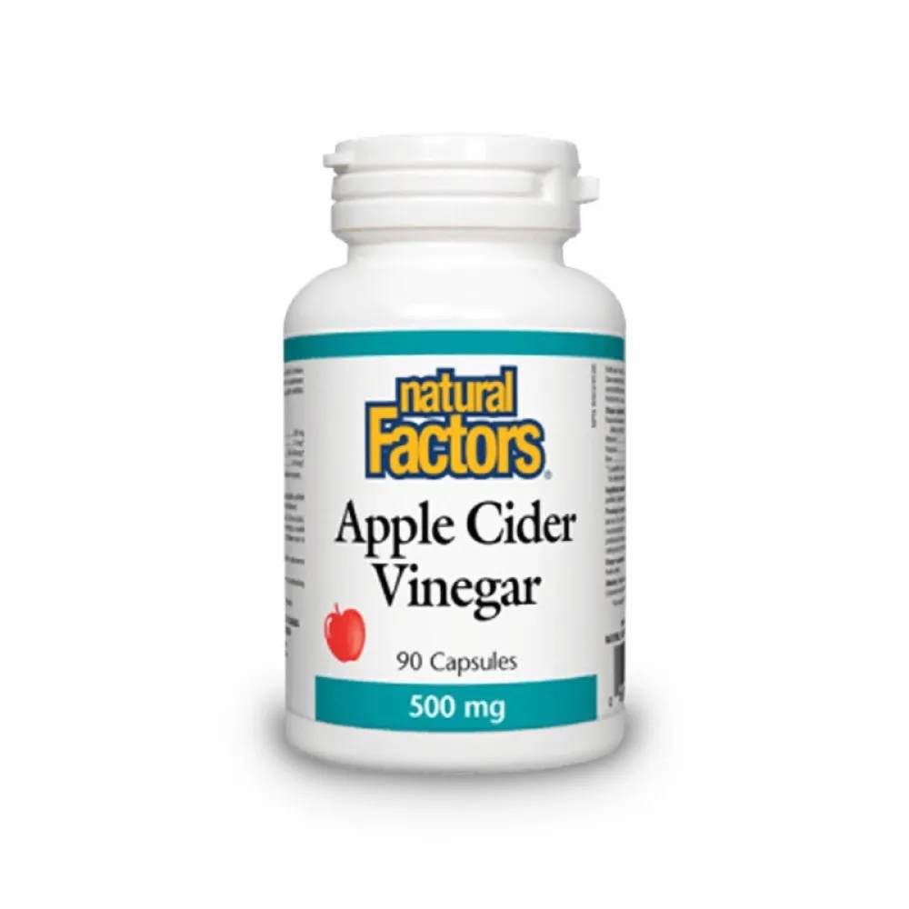 Concentrat din otet cidru de mere 500 mg (90 capsule), Natural Factors