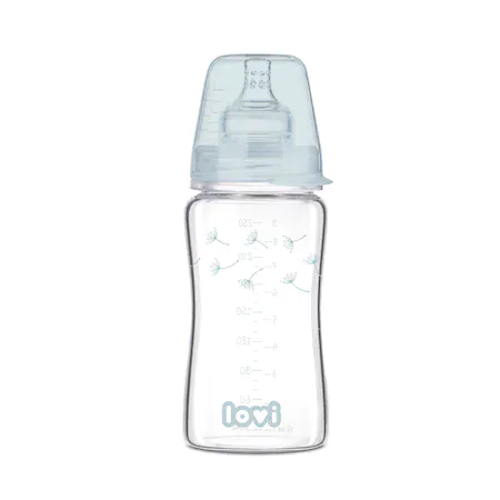 Lovi Biberon din sticla Diamond glass Botanic x 250ml (cod 74/205)