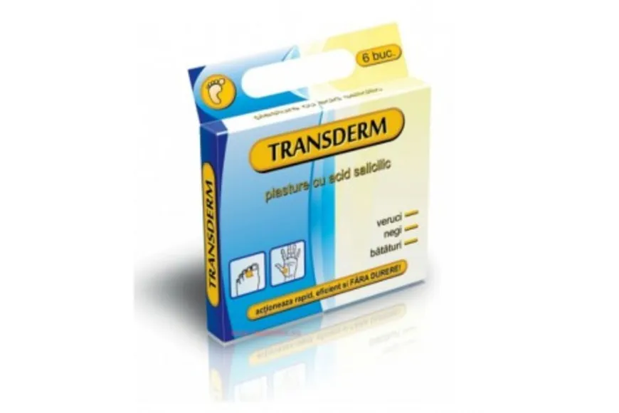 TRANSDERM PLASTURI NEGI SI BATATURI 6 BUC