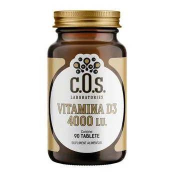 Vitamina D3 4000 IU, 90 tablete, COS Laboratories